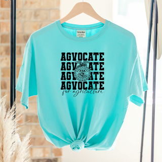Emblem Black Agvocate For Agriculture – Comfort Colors T-Shirt