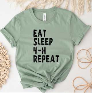 $20 T-SHIRT TUESDAY - EAT SLEEP 4-H REPEAT – Bella Canvas T-Shirt
