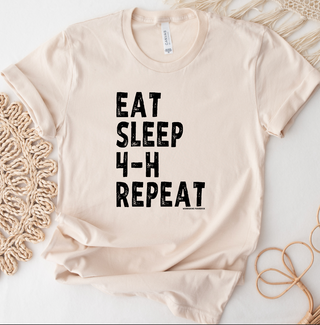 $20 T-SHIRT TUESDAY - EAT SLEEP 4-H REPEAT – Bella Canvas T-Shirt