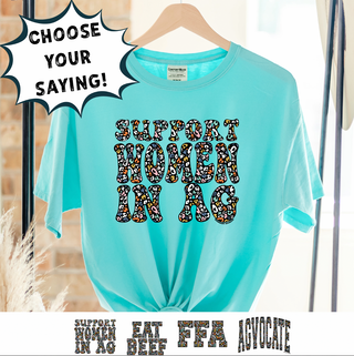 Colorful Cheetah Words - Choose your saying – Comfort Colors T-Shirt