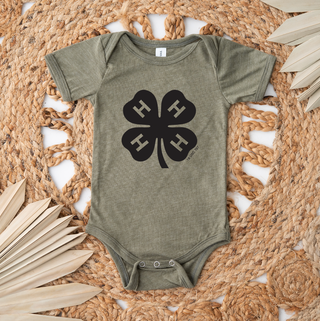 4-H Clover Black - Infant/Toddler/Youth