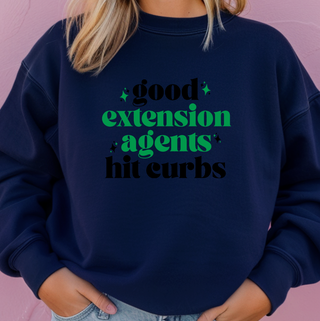 Extension Agents hit Curbs - Green – Crewneck