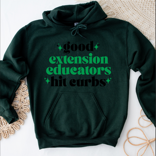 Extension Educators hit Curbs - Green – Hoodie