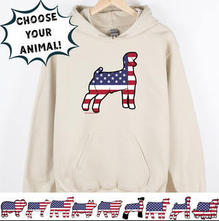 PATRIOTIC ANIMALS - CHOOSE YOUR ANIMAL – Hoodie