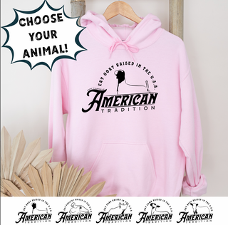 RAISED IN THE USA - CHOOSE YOUR ANIMAL – Crewneck