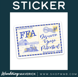 DISCOVER YOUR POTENTIAL FFA -  Vinyl Sticker