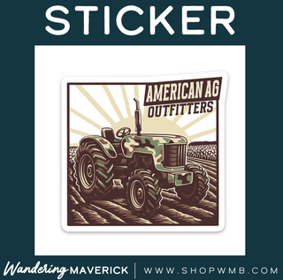 AAO CAMO TRACTOR -  Vinyl Sticker