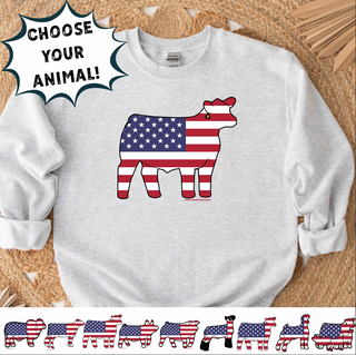 ANIMAL FLAG - CHOOSE YOUR ANIMAL – Crewneck