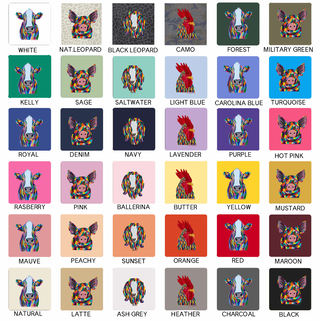 RAINBOW ANIMALS - CHOOSE YOUR ANIMAL – Infant/Toddler/Youth