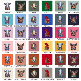 Rainbow Animals - Choose Your Animal - Bella Canvas T-Shirt