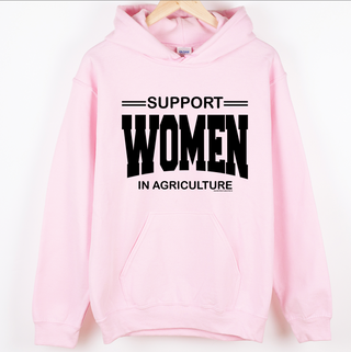 Support Women In Agriculture - Black Ink Varsity – Hoodie