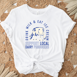 Drink Milk-Eat Ice Cream  - Bella Canvas T-Shirt
