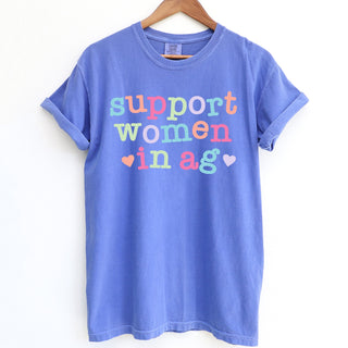 Support Women in Ag Hearts– Comfort Colors T-Shirt