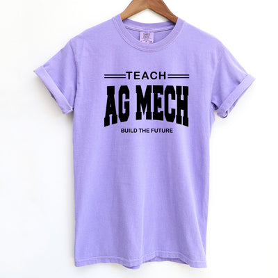 Teach Ag Mech Build The Future Black Ink ComfortWash/ComfortColor T-Shirt (S-4XL) - Multiple Colors!