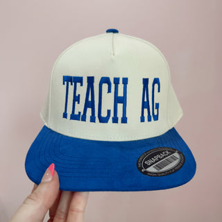 Blue Teach Ag Varsity Hat