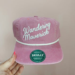 Wandering Maverick Puff - Pink Skully Hat