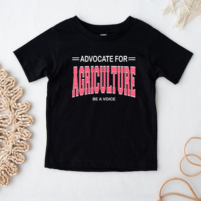 Advocate For Agriculture Be A Voice Pink Ink One Piece/T-Shirt (Newborn - Youth XL) - Multiple Colors!