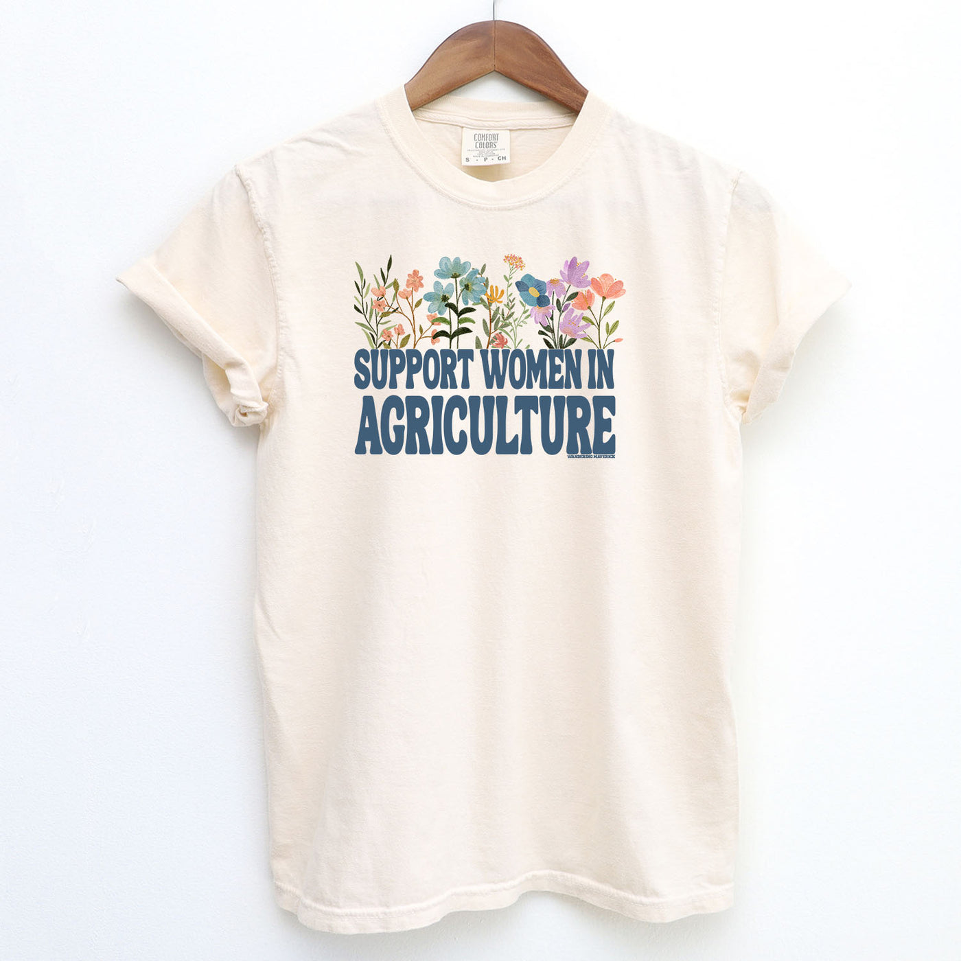 Blooming Support Women in Agriculture ComfortWash/ComfortColor T-Shirt (S-4XL) - Multiple Colors!