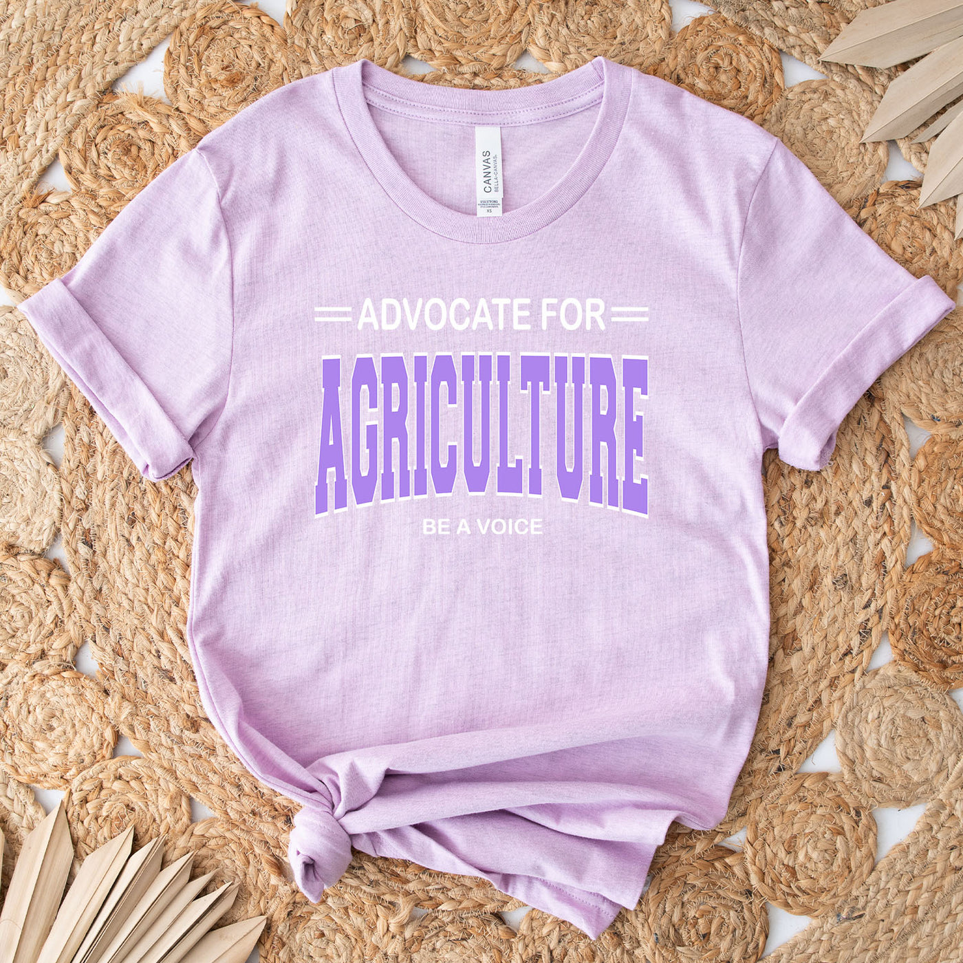 Advocate For Agriculture Be A Voice Purple Ink T-Shirt (XS-4XL) - Multiple Colors!