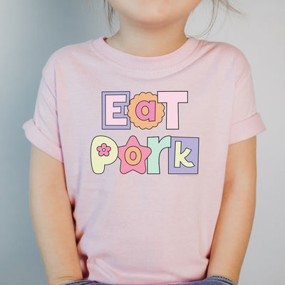 Pastel Eat Pork One Piece/T-Shirt (Newborn - Youth XL) - Multiple Colors!