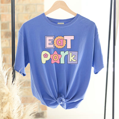 Pastel Eat Pork ComfortWash/ComfortColor T-Shirt (S-4XL) - Multiple Colors!