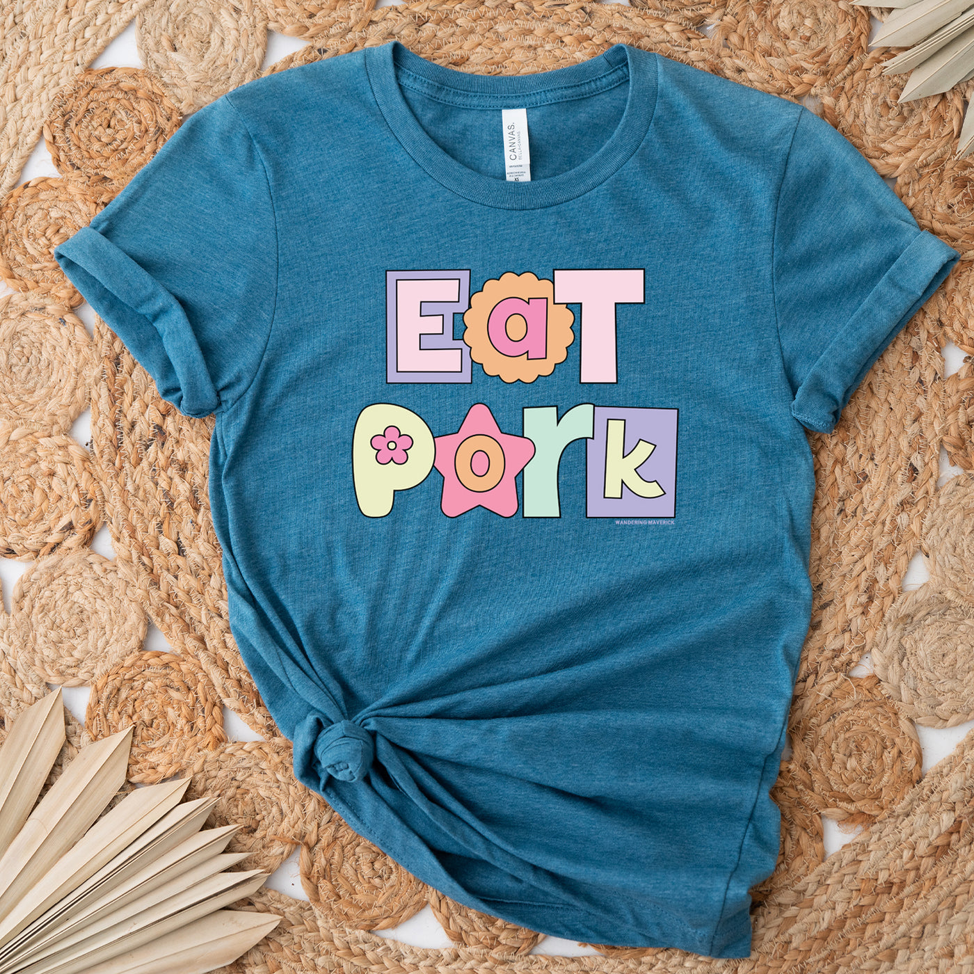 Pastel Eat Pork T-Shirt (XS-4XL) - Multiple Colors!