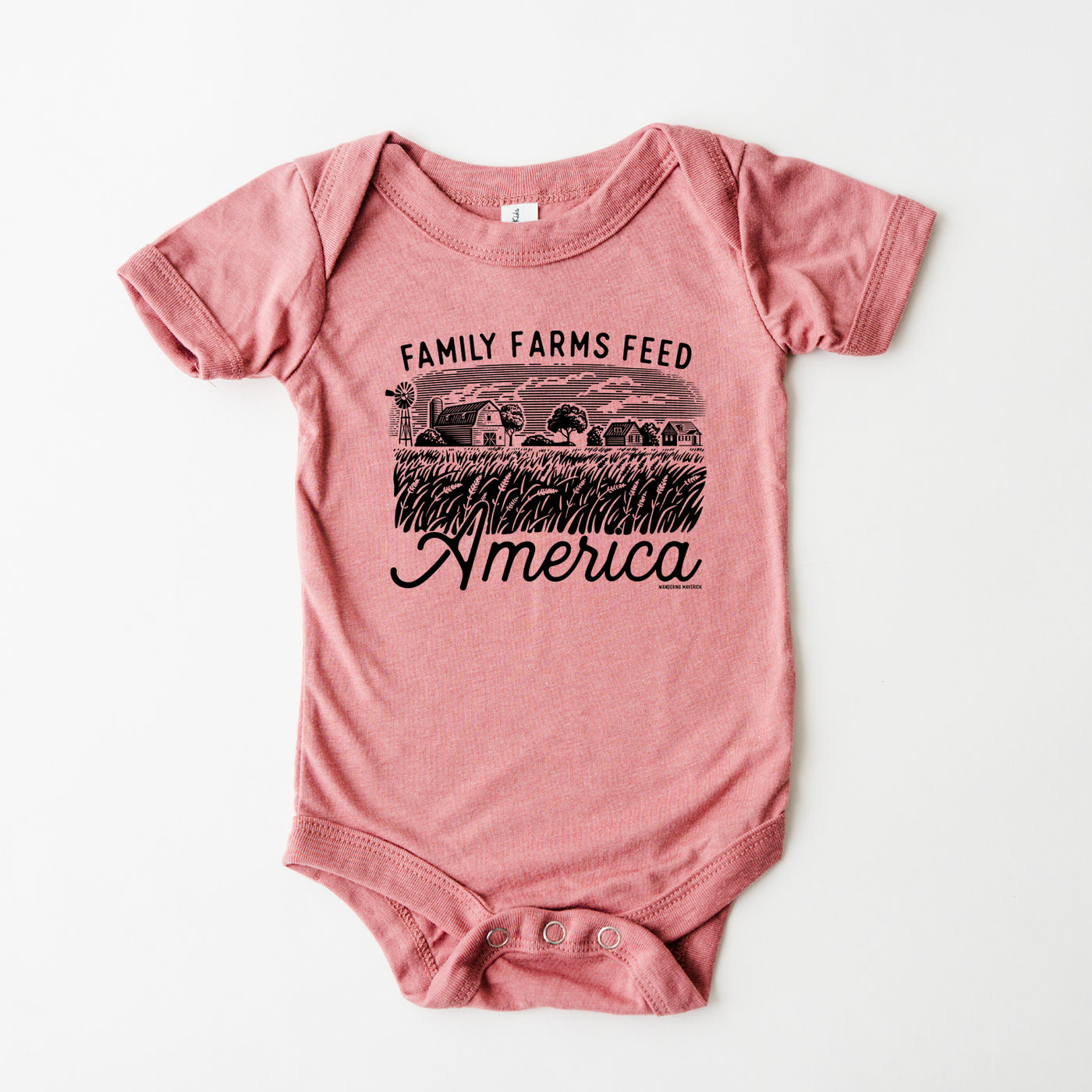 Family Farms Feed America One Piece/T-Shirt (Newborn - Youth XL) - Multiple Colors!