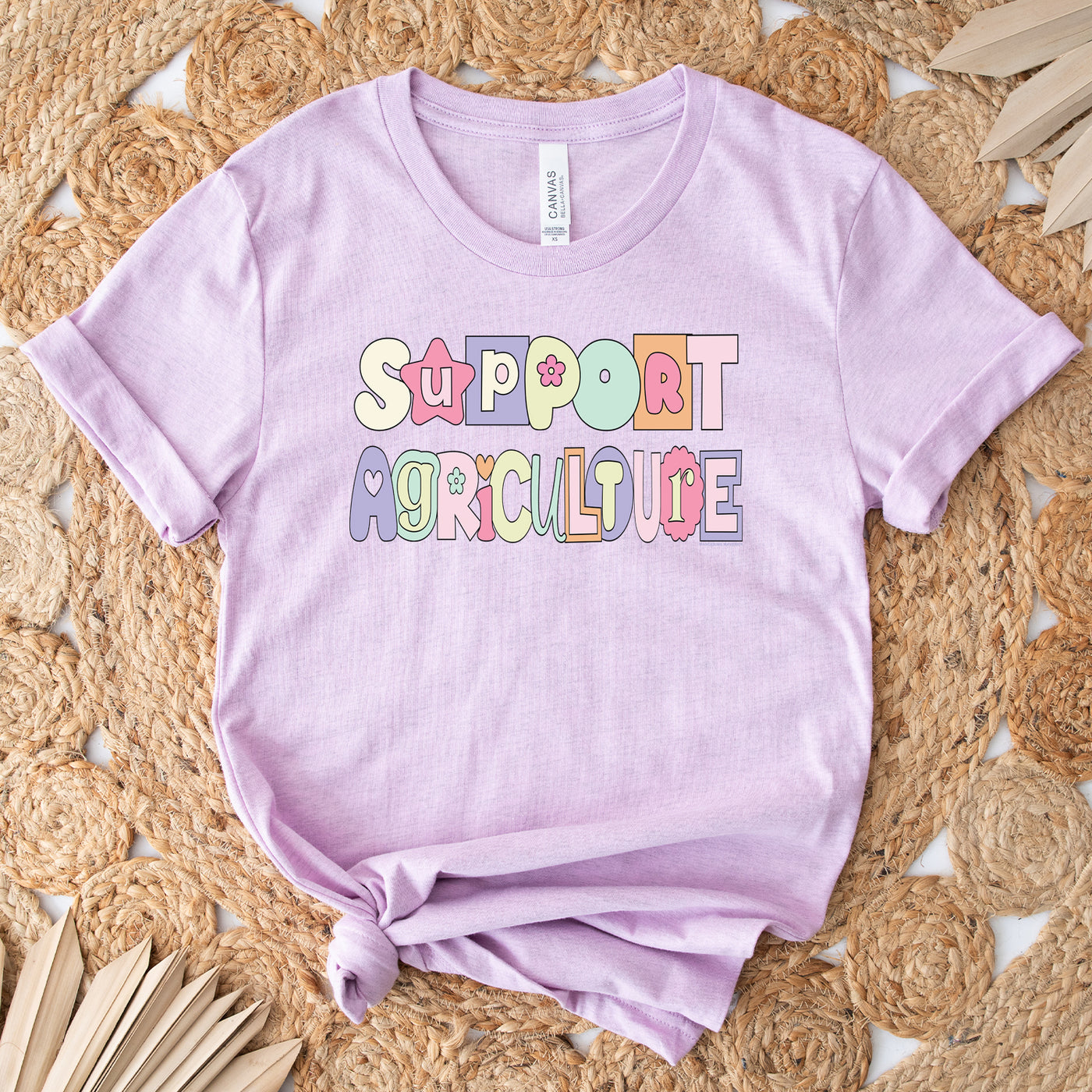 Pastel Support Agriculture T-Shirt (XS-4XL) - Multiple Colors!