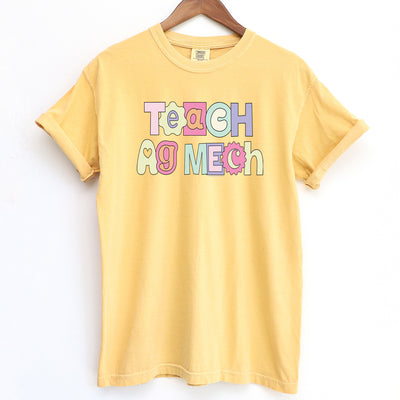 Pastel Teach Ag Mech ComfortWash/ComfortColor T-Shirt (S-4XL) - Multiple Colors!