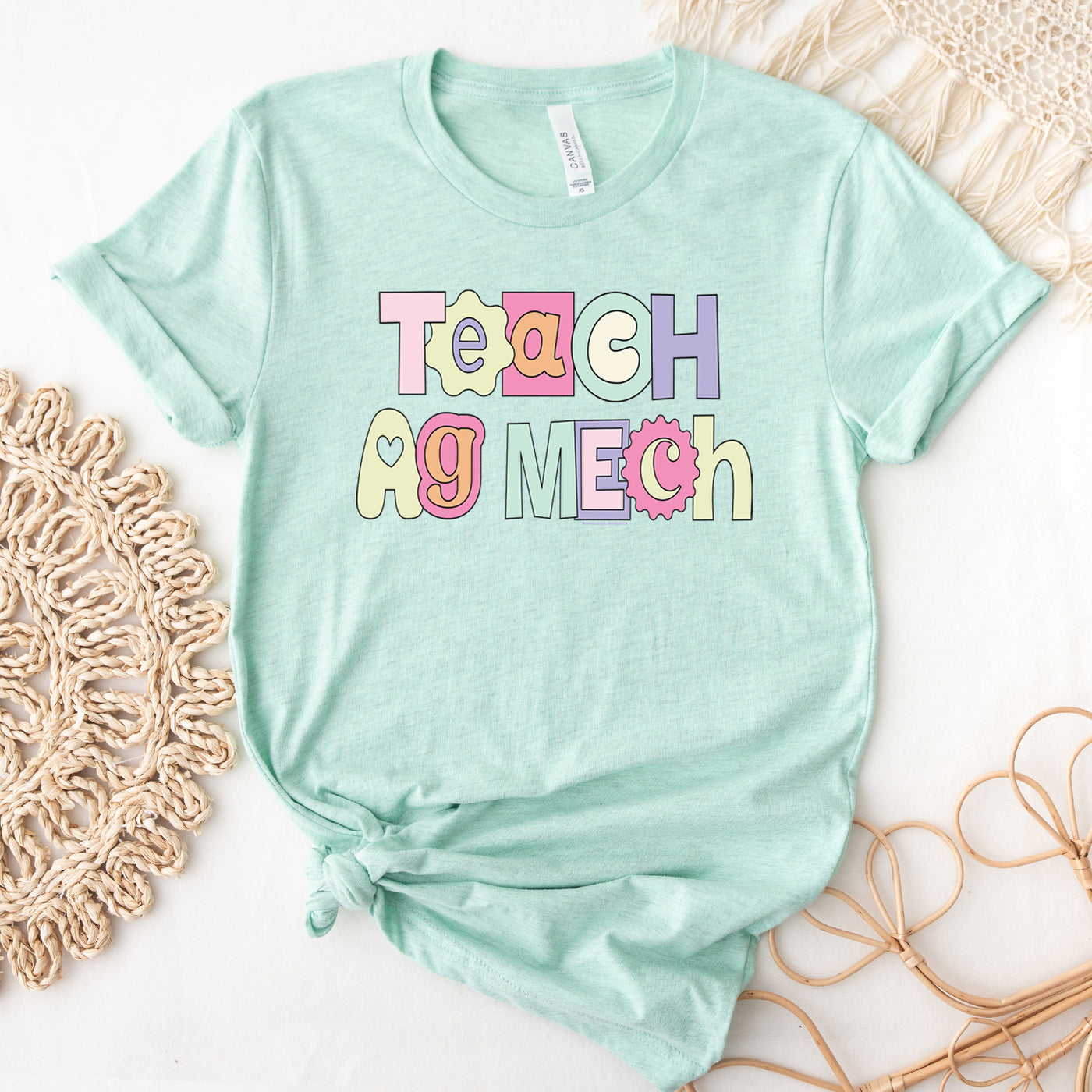 Pastel Teach Ag Mech T-Shirt (XS-4XL) - Multiple Colors!