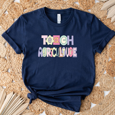 Pastel Teach Agriculture T-Shirt (XS-4XL) - Multiple Colors!