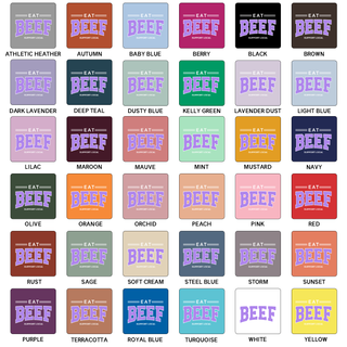 Purple Eat Beef - Support Local T-Shirt (XS-4XL) - Multiple Colors!