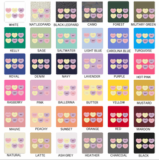 CANDY HEARTS - CHOOSE YOUR ANIMAL – Infant/Toddler/Youth