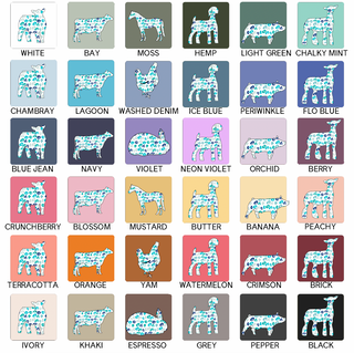Turquoise Cheetah - CHOOSE YOUR ANIMAL  – Comfort Colors T-Shirt