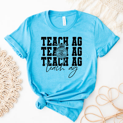 Teach Ag Emblem T-Shirt (XS-4XL) - Multiple Colors!