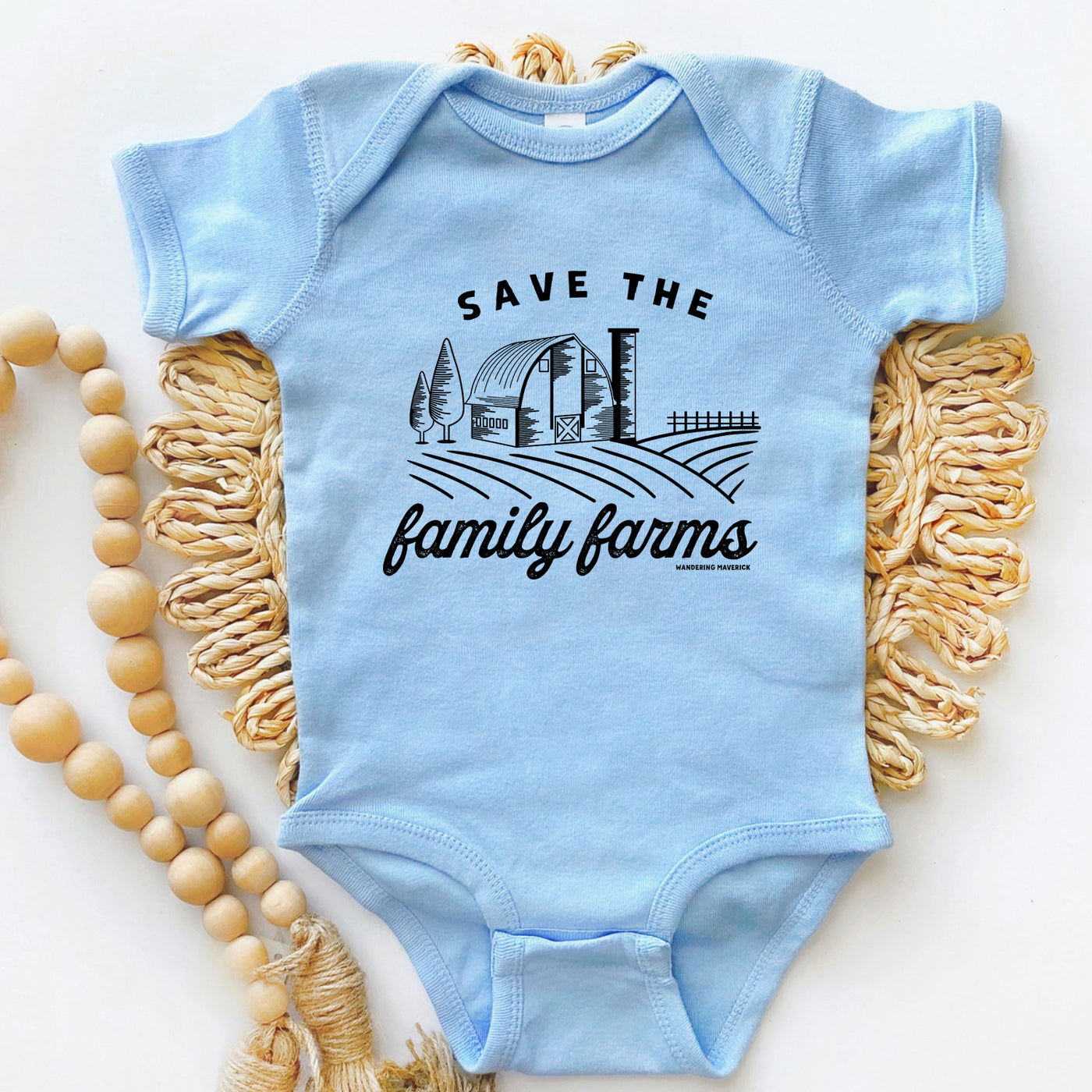 Save The Family Farms One Piece/T-Shirt (Newborn - Youth XL) - Multiple Colors!