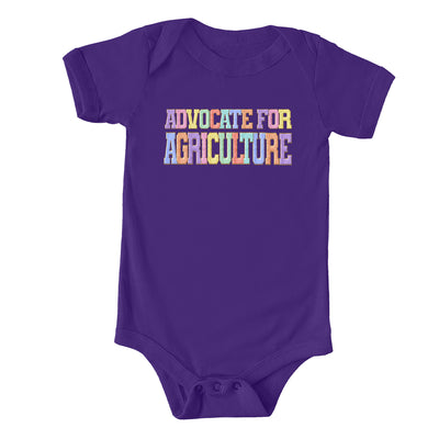 Faux Chenille Advocate For Agriculture One Piece/T-Shirt (Newborn - Youth XL) - Multiple Colors!