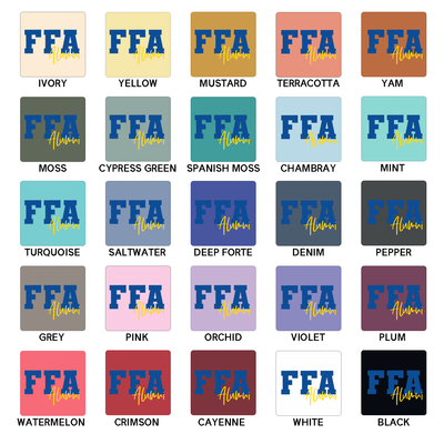 FFA Alumni ComfortWash/ComfortColor T-Shirt (S-4XL) - Multiple Colors!