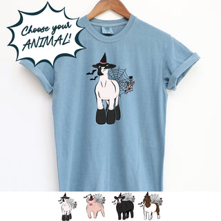 FLORAL WITCH ANIMALS  - Choose Your Animal  – Comfort Colors T-Shirt