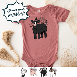 Floral Witch Animals-CHOOSE YOUR ANIMAL– Infant/Toddler/Youth