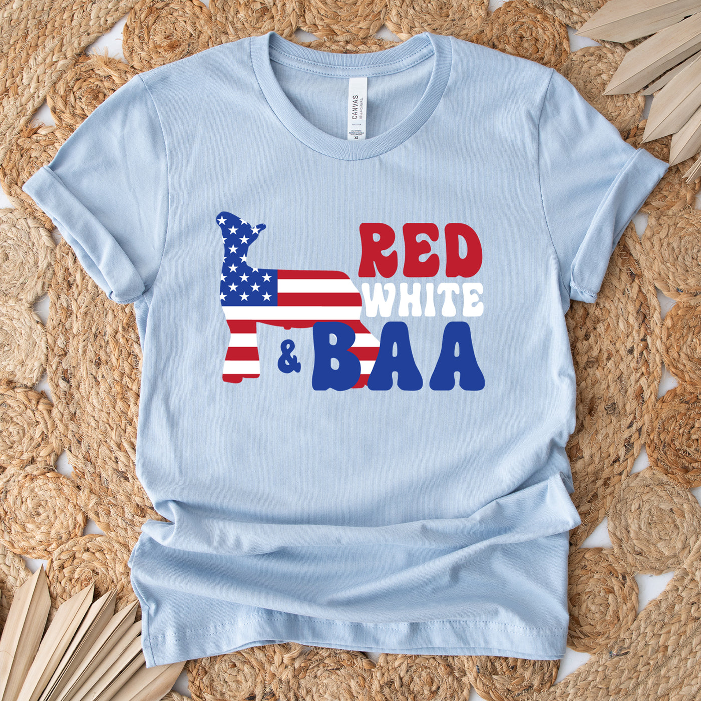 Red, White & Baa T-Shirt (XS-4XL) - Multiple Colors!