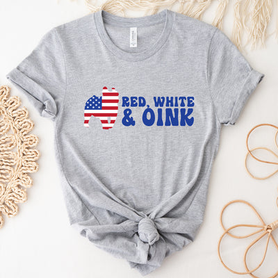 Red, White & Oink T-Shirt (XS-4XL) - Multiple Colors!