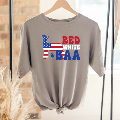 Red, White & Baa ComfortWash/ComfortColor T-Shirt (S-4XL) - Multiple Colors!