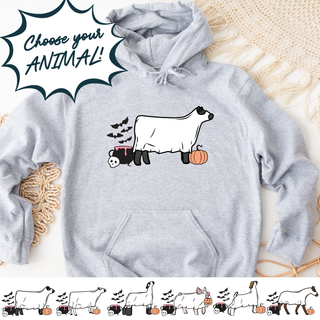 Ghost Animals-CHOOSE YOUR ANIMAL– Hoodie