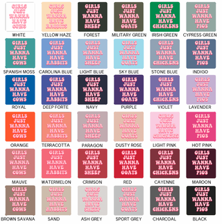 GIRLS JUST WANNA HAVE - CHOOSE YOUR ANIMAL – Crewneck