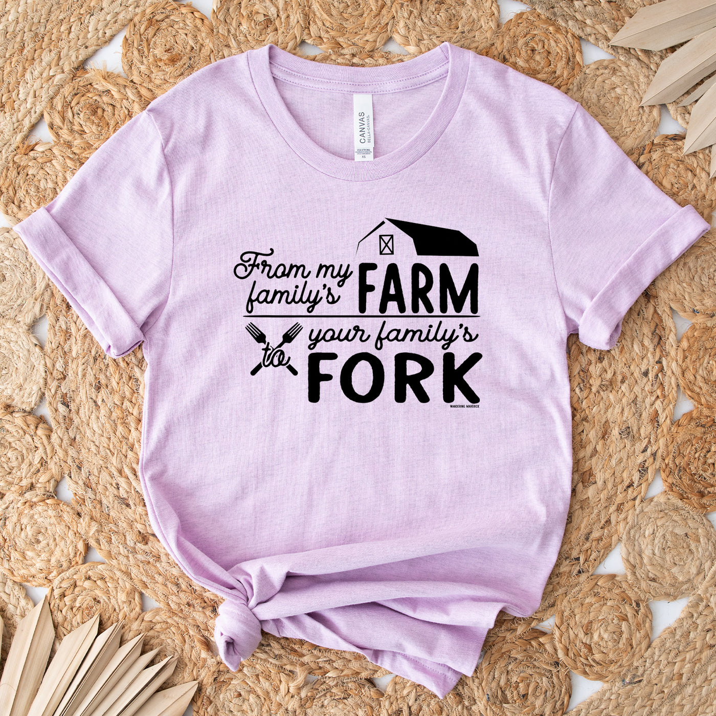 From My Family's Farm To Your Family's Fork T-Shirt (XS-4XL) - Multiple Colors!
