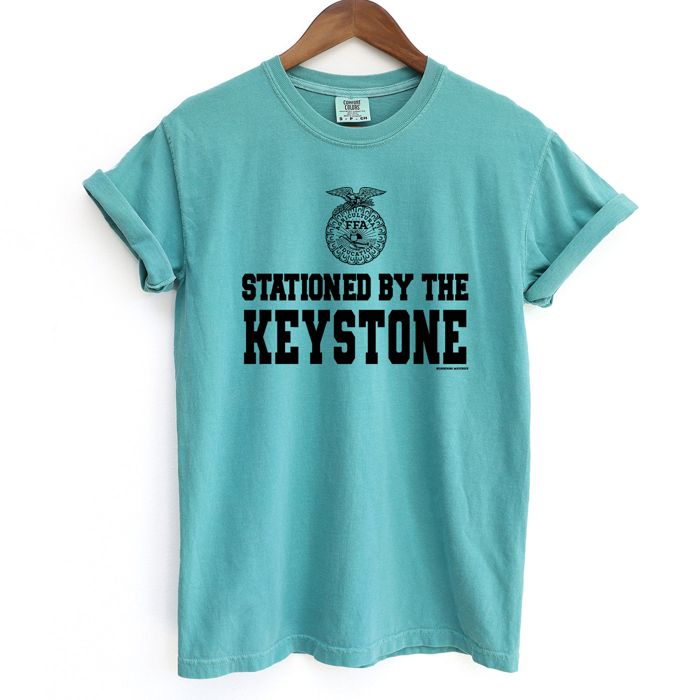 Stationed By The Keystone FFA ComfortWash/ComfortColor T-Shirt (S-4XL) - Multiple Colors!