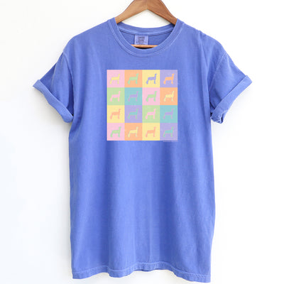 Pastel Checker Lamb ComfortWash/ComfortColor T-Shirt (S-4XL) - Multiple Colors!
