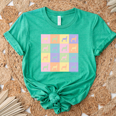 Pastel Checkered Lamb T-Shirt (XS-4XL) - Multiple Colors!
