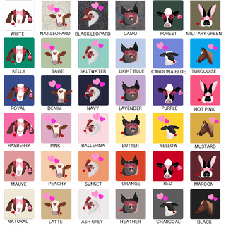 LOVE STRUCK ANIMALS - CHOOSE YOUR ANIMAL – Infant/Toddler/Youth